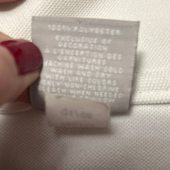 Old Navy White Full Zip Lightweight Track Jacket Long Sleeve Zip Pocket XXL - Picture 7 of 10